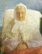 Anna Ancher fru anna hedvig brondum oil on canvas